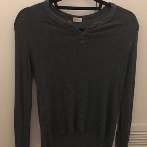 BRANDY MELVILLE grey henley top